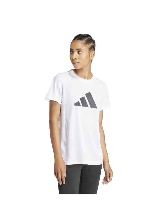 Футболка тренировочная с принтом Workout Essentials Big Performance Logo Adidas, белая