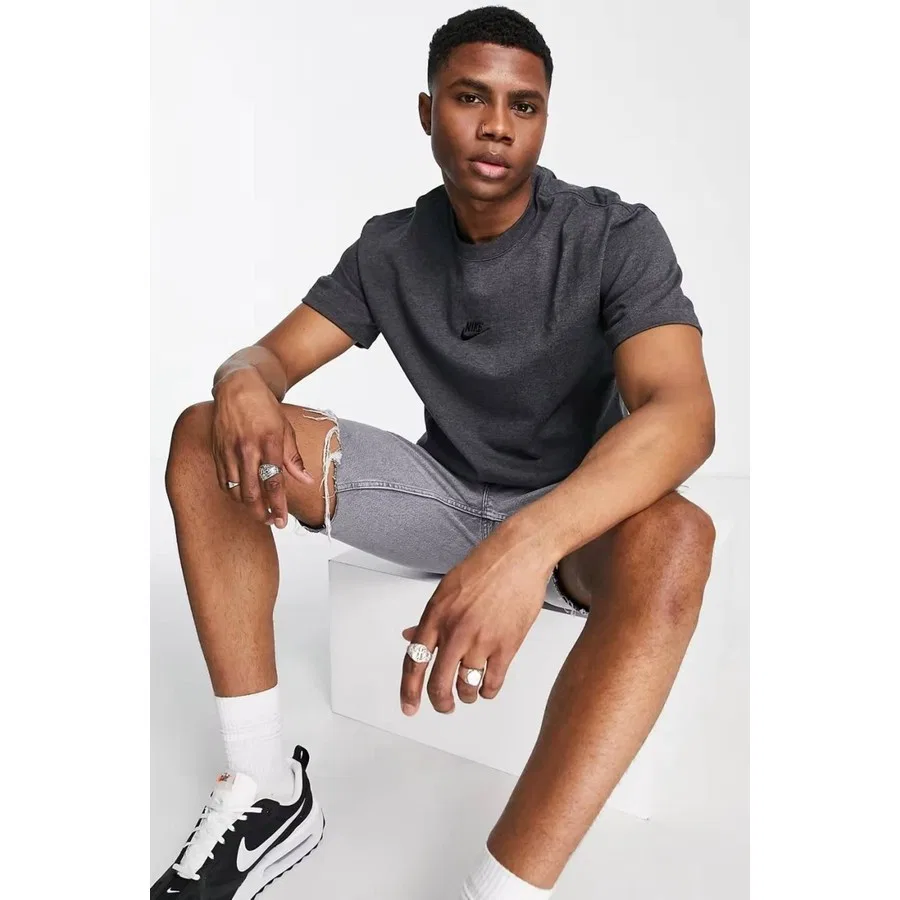 Футболка свободного кроя с длинным рукавом Nike Premium Essentials Loose Fit, Антрацитовый