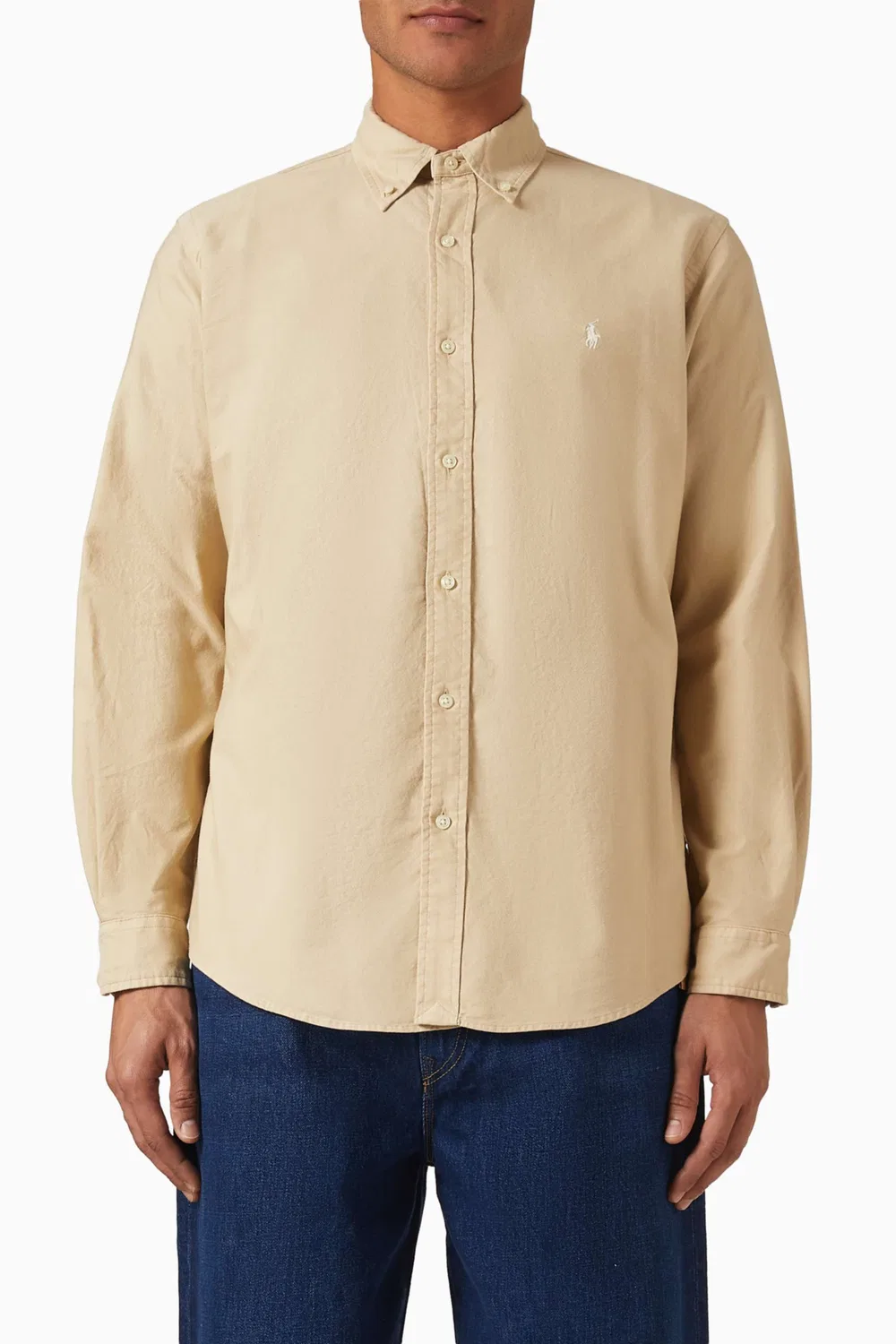 Рубашка хлопковая с логотипом Polo Ralph Lauren