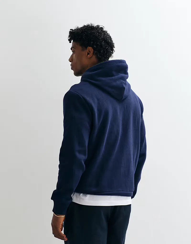 Толстовка Polo Ralph Lauren с крупным логотипом, темно-синий — фото 4