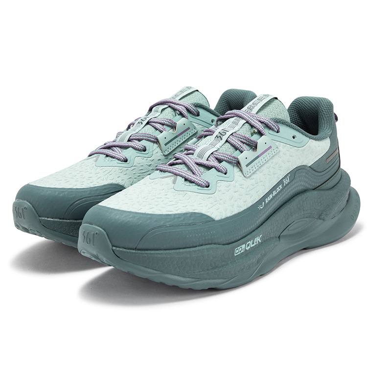 361° Fiery 5 Cushioning Slip Resistant Abrasion Resistant низкие кроссовки для бега мужские Dark Pine Green — фото 4