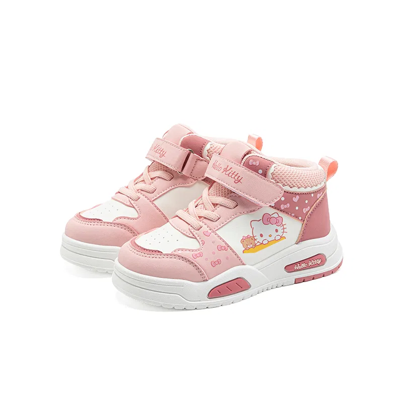 Детские кроссовки для скейтбординга с принтом Hello Kitty Sanrio, Pink/Red-Hello Kitty — фото 4