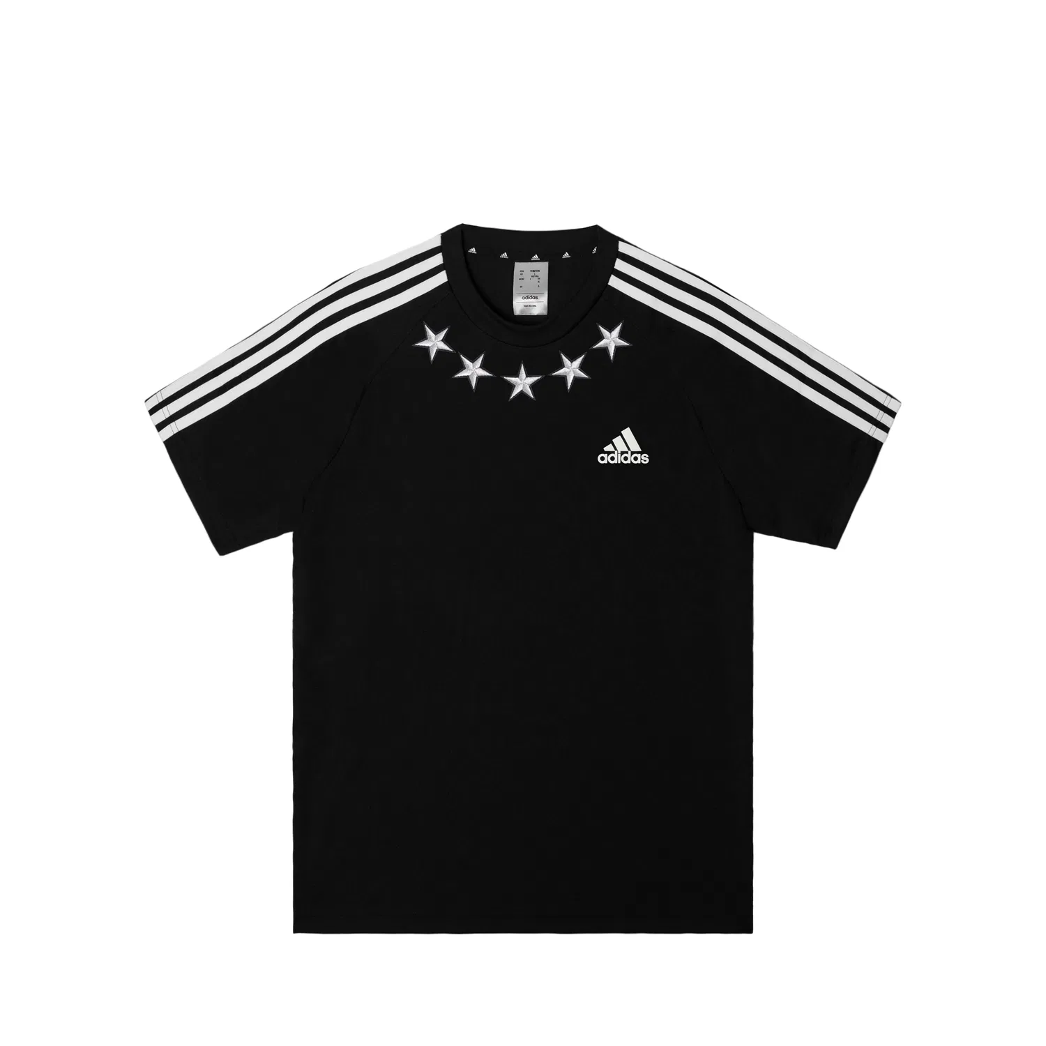 Мужская футболка с длинным рукавом с принтом Adidas, Black