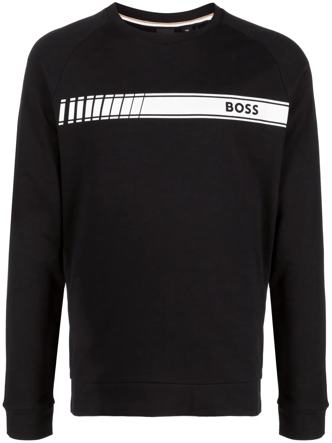 Хлопковый свитшот BOSS, черный