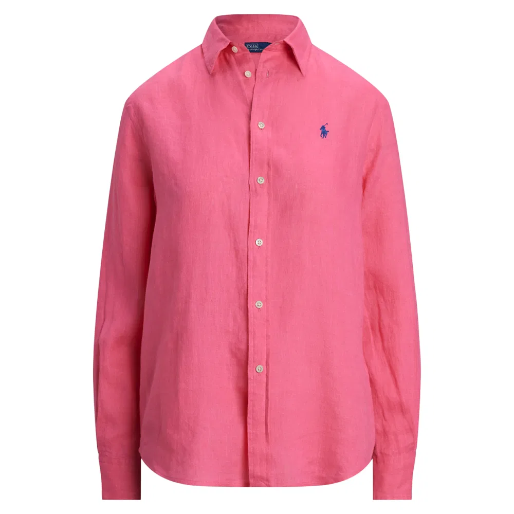 Женская рубашка поло с длинным рукавом Polo Ralph Lauren, Pink