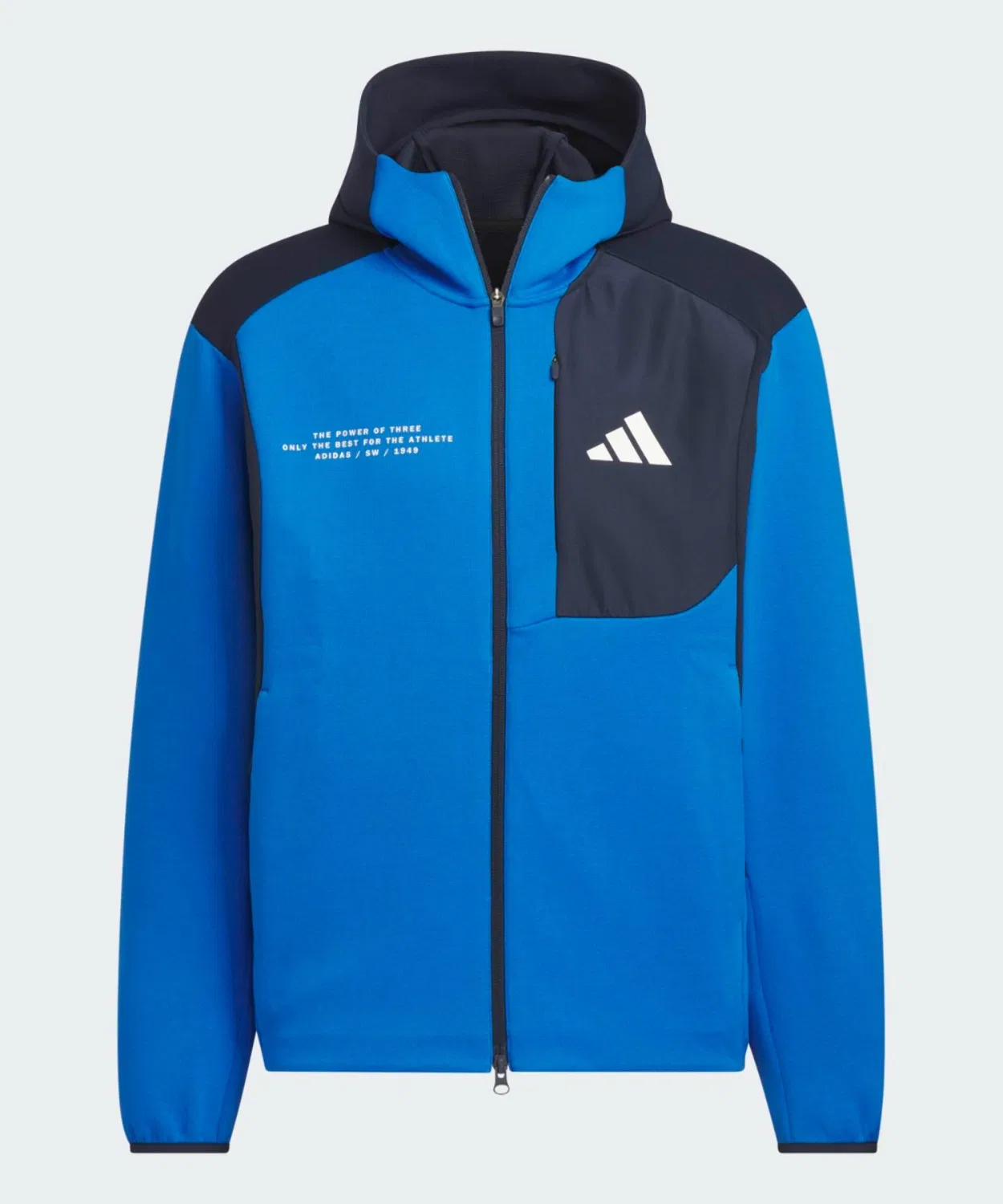 Мужская куртка с капюшоном и утеплителем Adidas Adaptation Regular Fit, Blue — фото 4