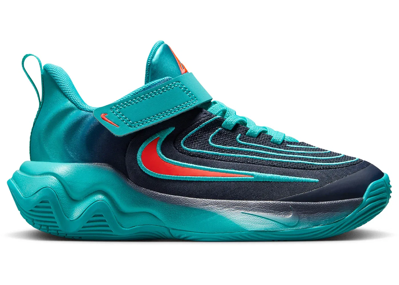 Детские кроссовки для мальчиков с длинным шнурком Nike Giannis Immortality 4 Nike, Dusty Cactus/Obsidian/Bright Crimson