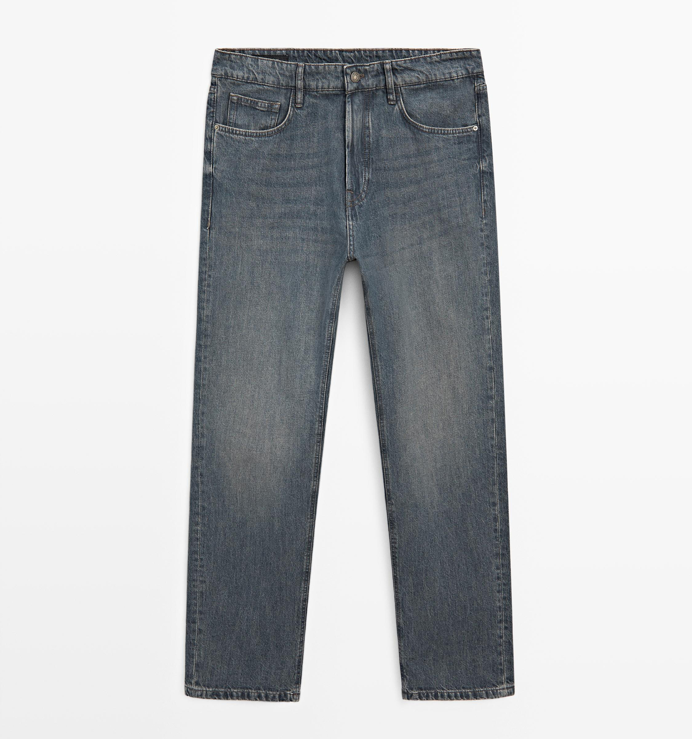 Джинсы Massimo Dutti Tapered fit, темно-синий