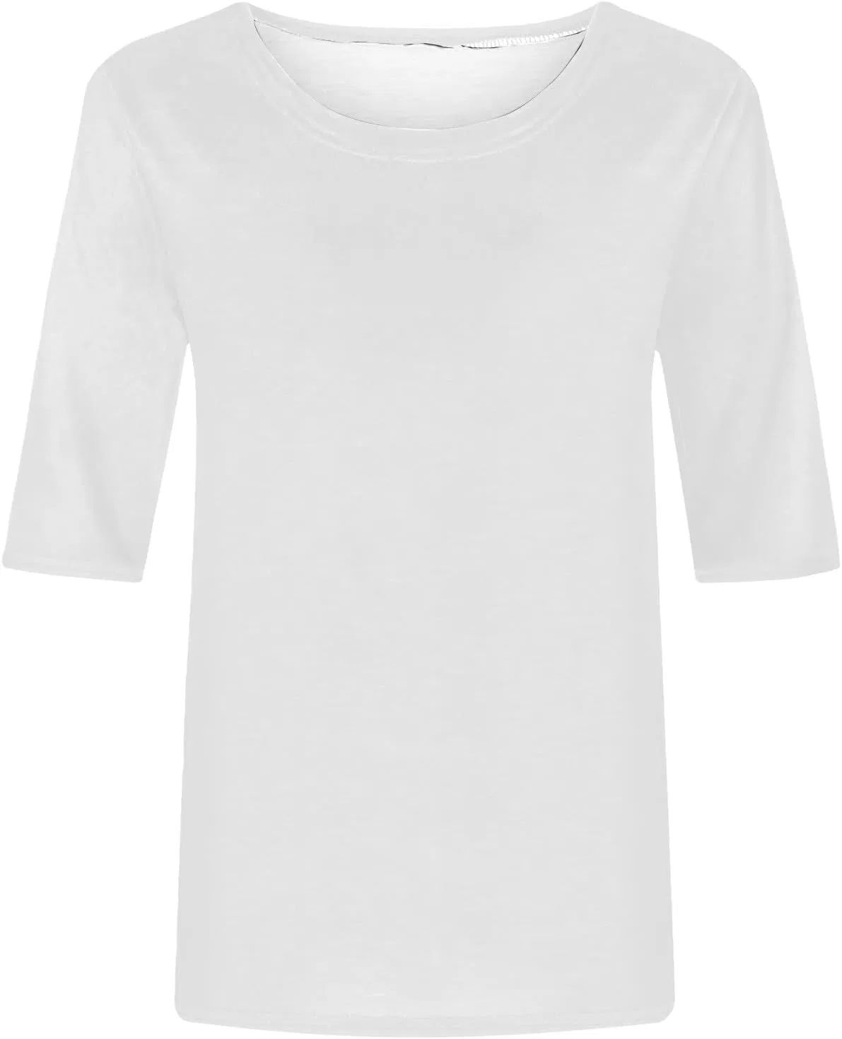 Женская свободная футболка с круглым вырезом Vintage, White — фото 3