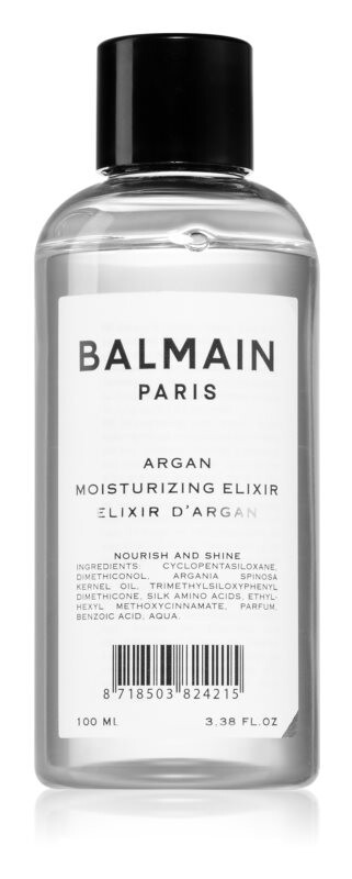 

Масляный эликсир для блестящих и ухоженных волос Balmain Argan