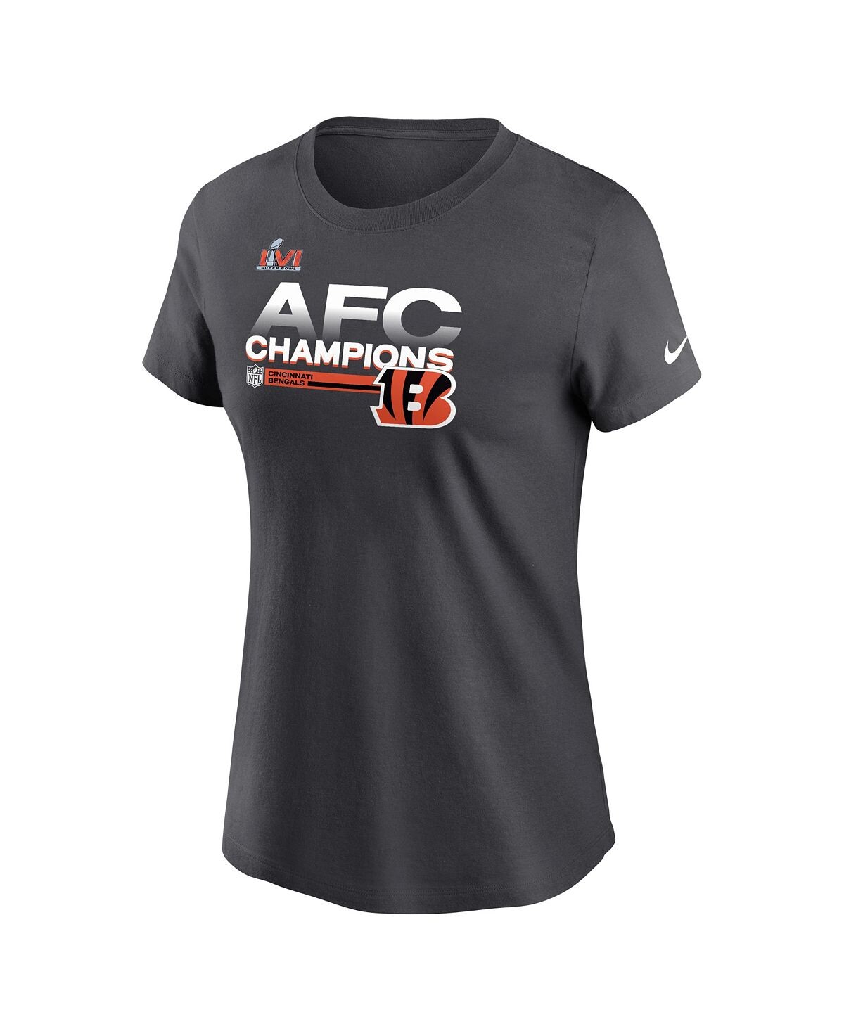 

Женская футболка cincinnati bengals afc champions trophy collection Nike, Серый, Женская футболка cincinnati bengals afc champions trophy collection Nike