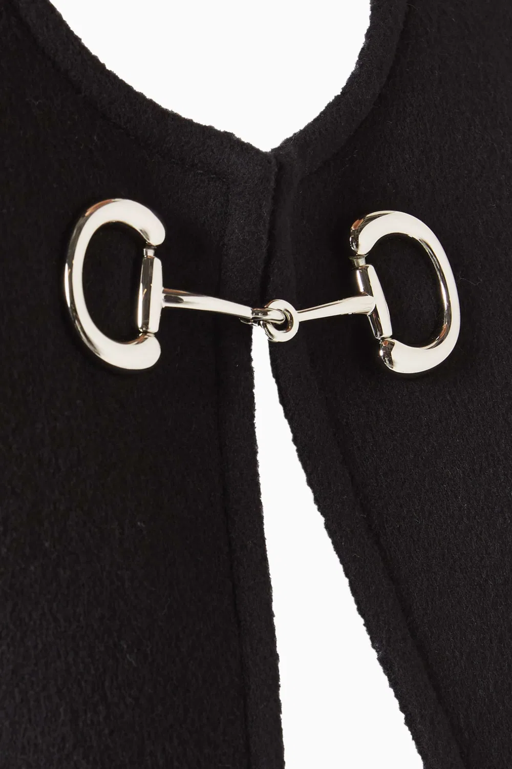 Накидка из шерсти и кашемира Horsebit Gucci — фото 4