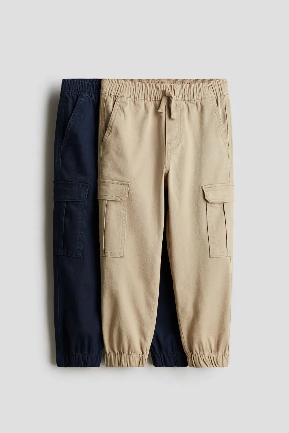 Комплект из 2 брюк-карго H&M, Beige/Marineblau