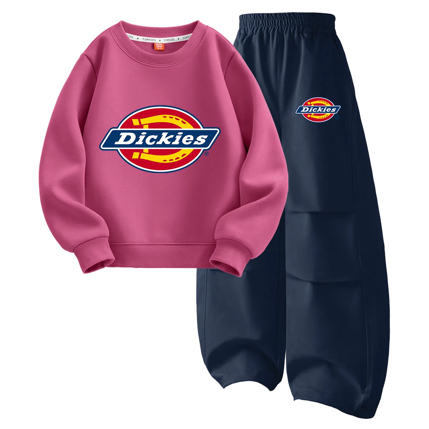 Детский комплект спортивной одежды с принтом Dickies, Burnt Orange — фото 3