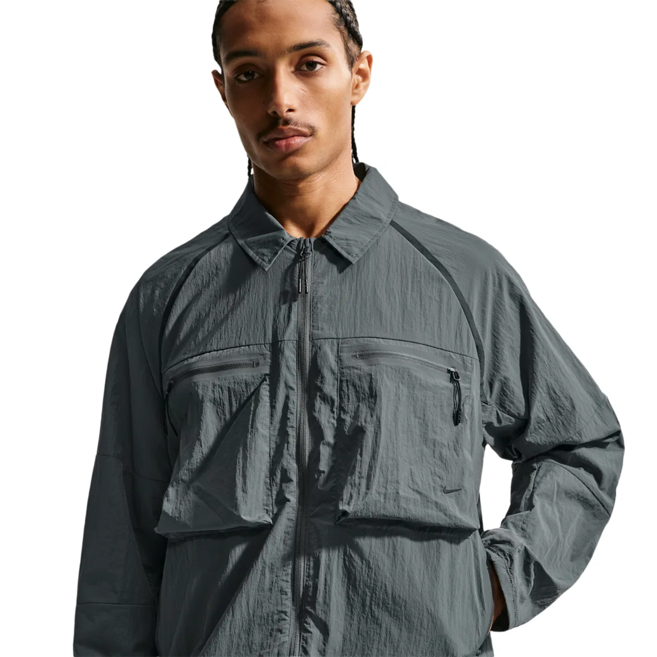 Футболка мужская Tech Ergo Utility Long Sleeve Shirt Nike, цвет Iron Grey/Black