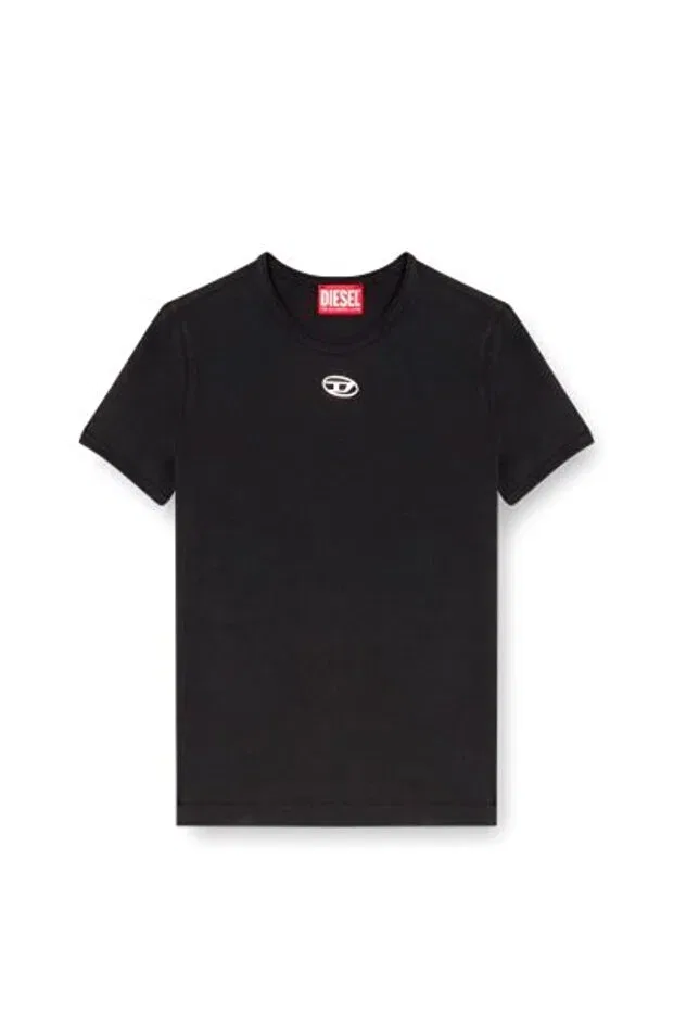 Женская футболка с принтом Diesel, Black — фото 4