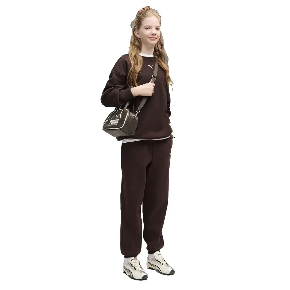 Детский спортивный костюм для девочек Puma Oversized Tracksuit, Brown