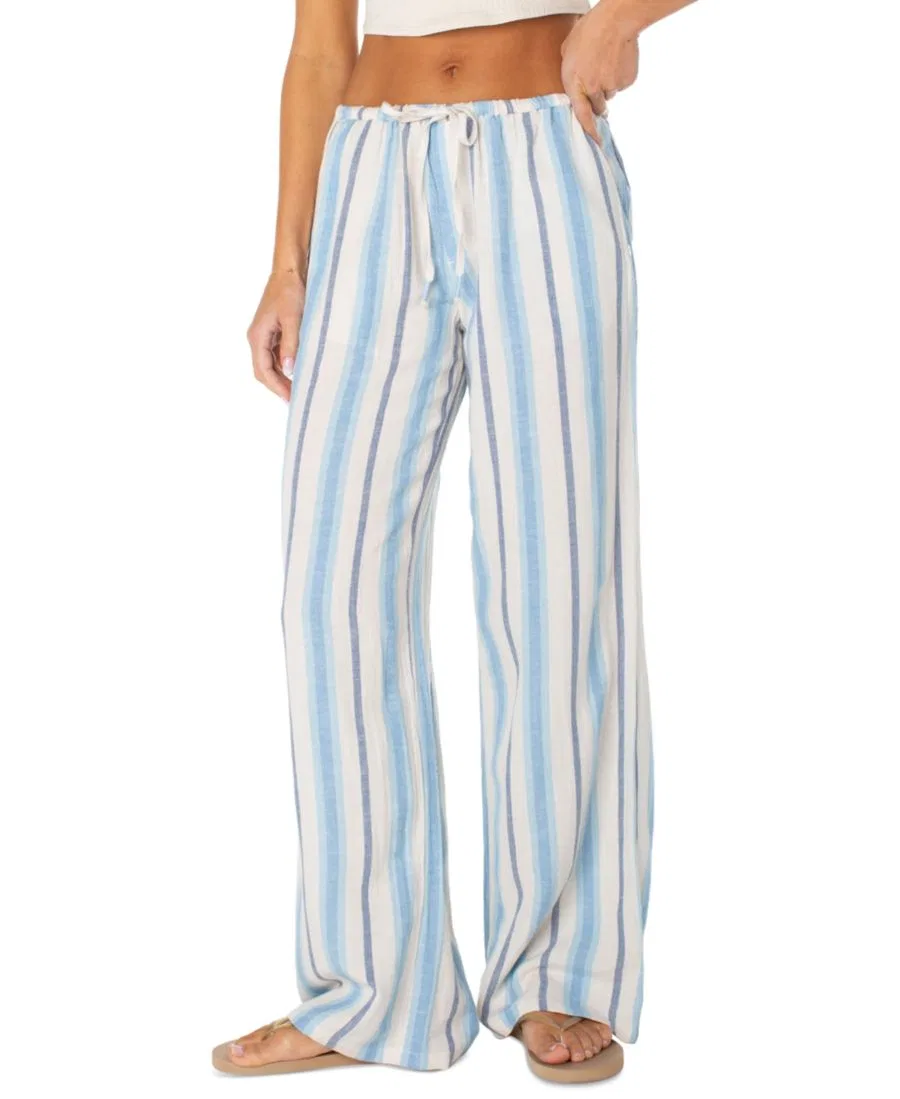 Штаны широкие с принтом Iyla Roxy, Cerulean Sunny Stripe