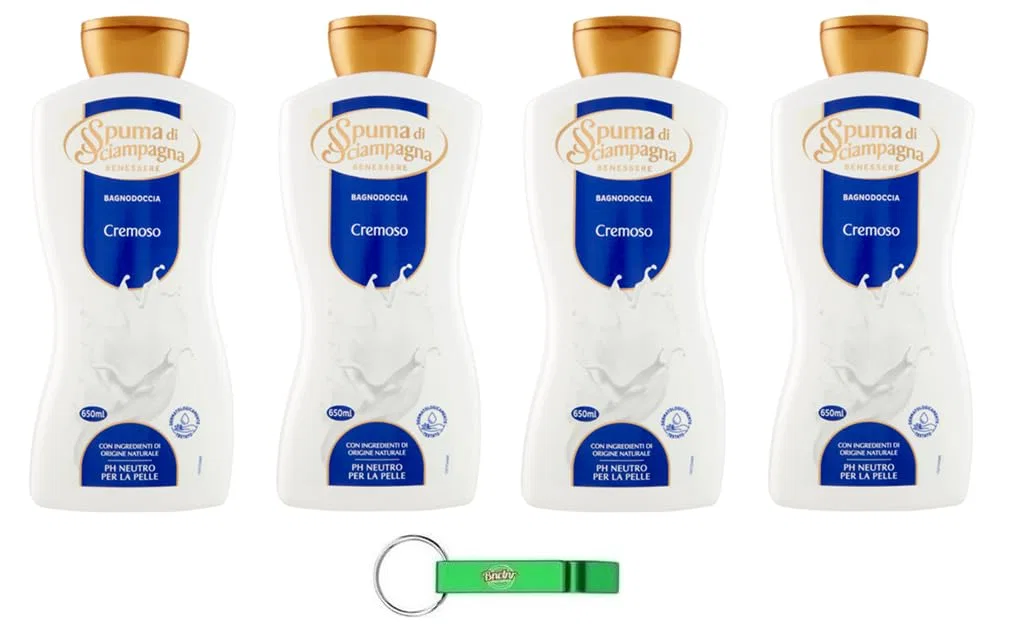 Гель для душа Creamy Shower Gel Beni Culinari, 4 x 650 мл, Neutral and delicate fragrance