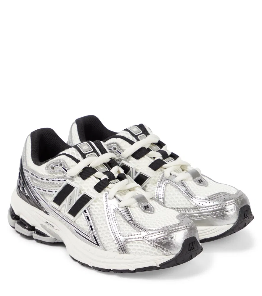 Кроссовки 1906R с кожаной отделкой New Balance Kids, серебристый