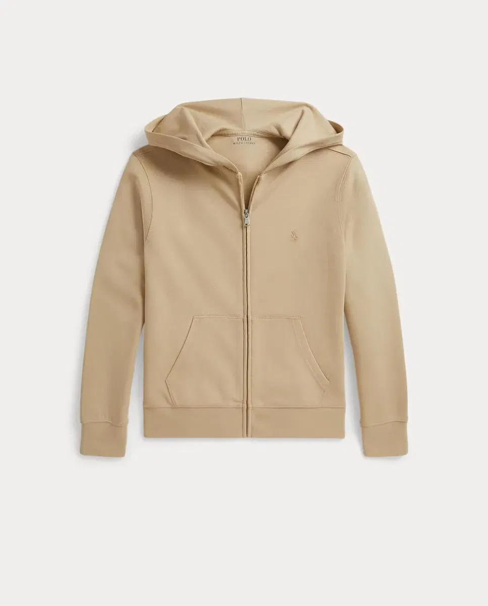 Детская худи с капюшоном из технической ткани Polo Ralph Lauren, Crema