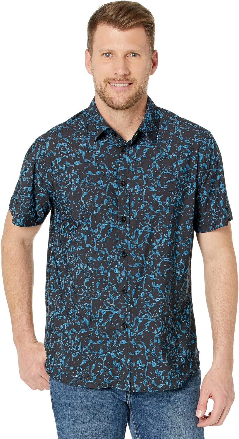 

Рубашка Robert Graham Creekview Short Sleeve Knit Shirt, черный