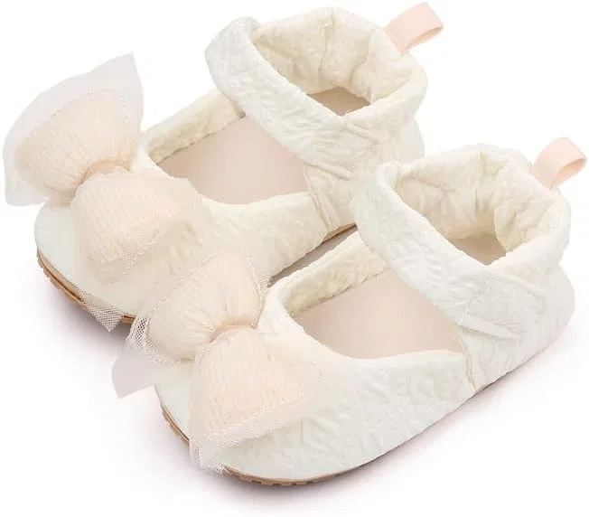 Детские туфли Мэри Джейн для девочек с мягкой подошвой Purepips, Beige