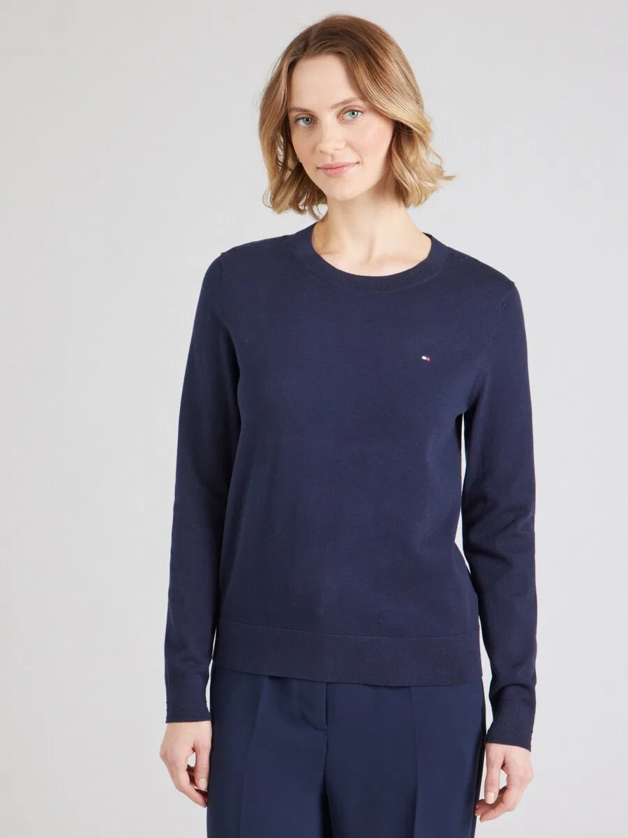 Свитер TOMMY HILFIGER 'Fine' синего цвета — фото 3
