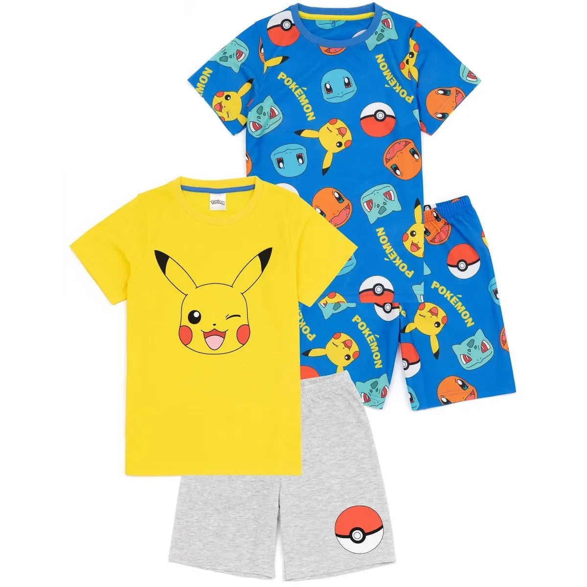 Детский комплект пижамы с коротким рукавом и короткими штанинами Pokemon, Multi