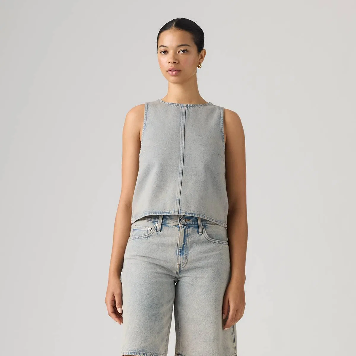 Джинсовая рубашка Levi's, Mine Time Shell - Grey — фото 3