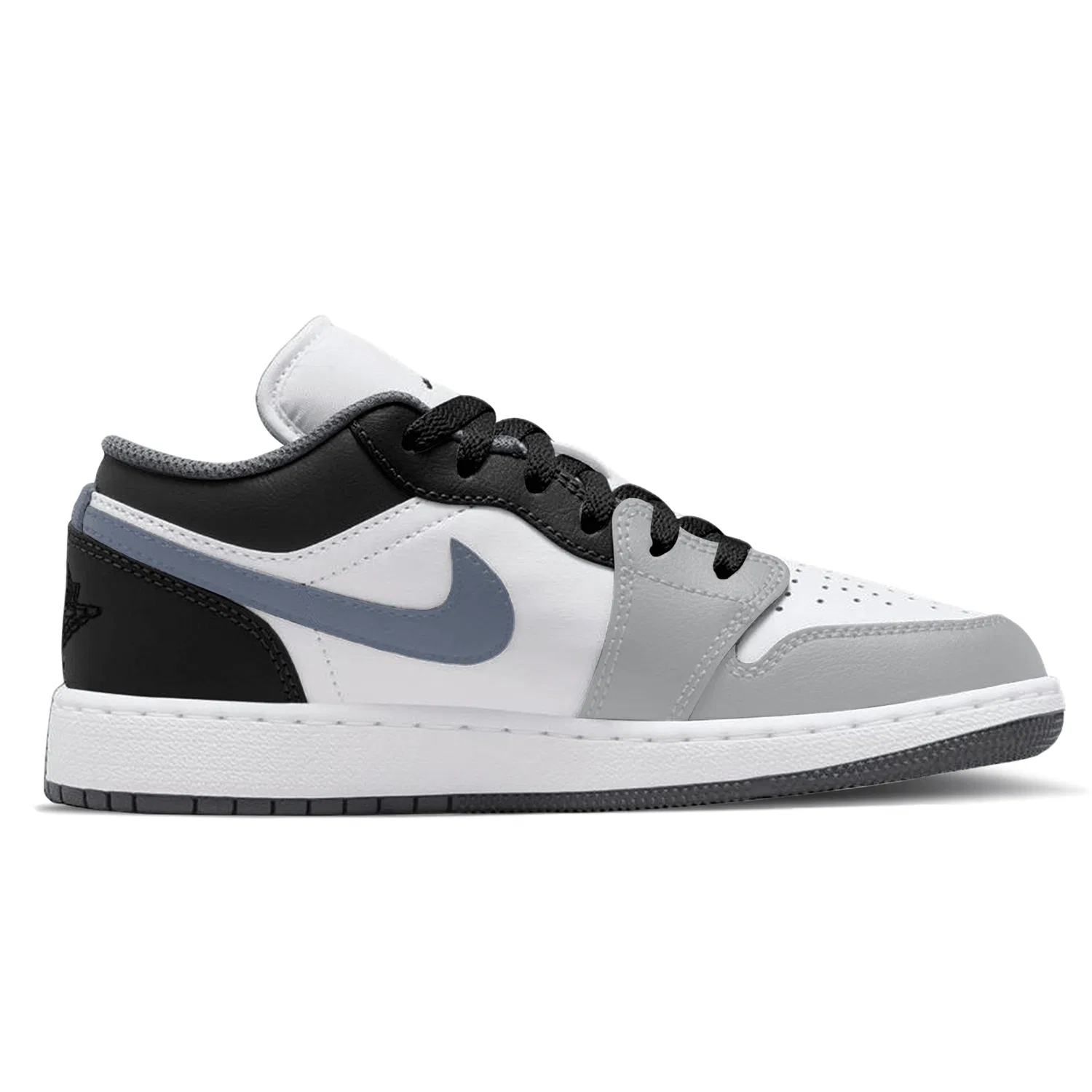 Детские кастомные кроссовки с дизайном Air 1 Lemon Deep Space Shadow Jordan, White — фото 3