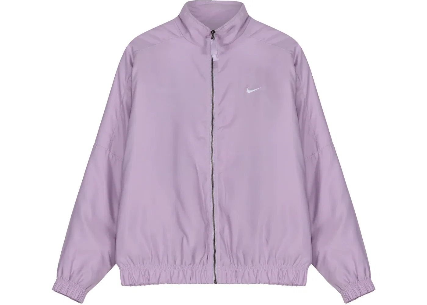 Детская куртка-бомбер из сатина с принтом Nike NRG Solo Swoosh, Doll/Black/White