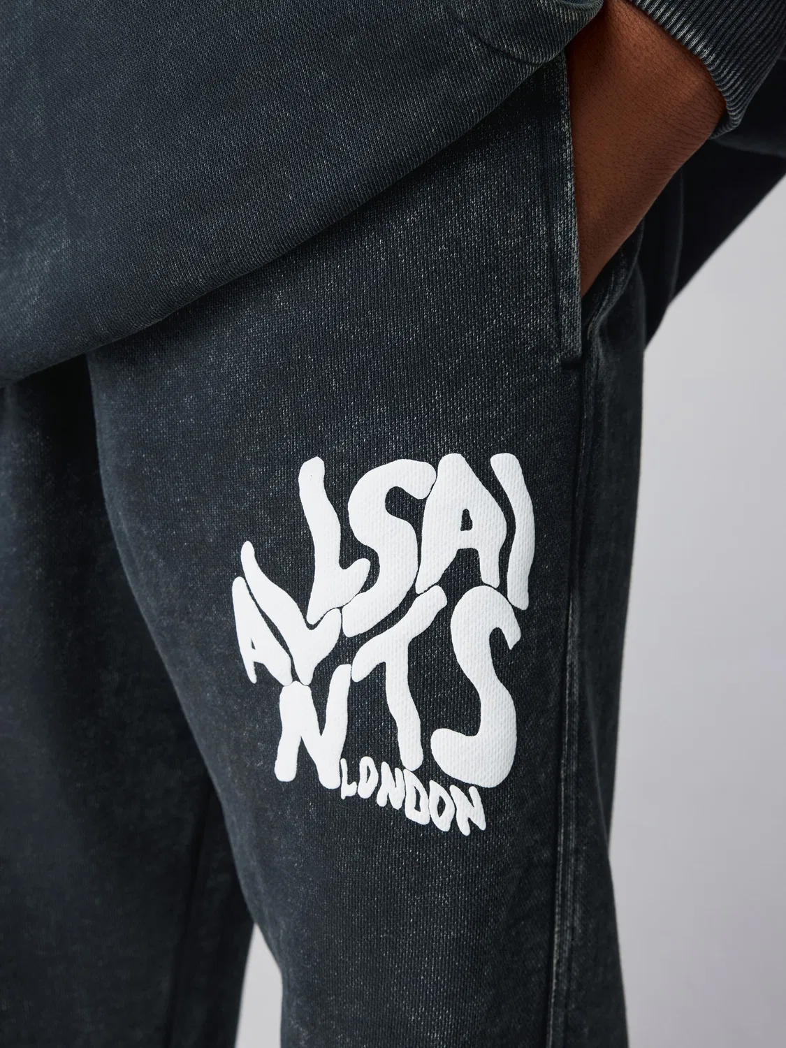 Джоггеры Orlando Barrel Leg, SmallSaints, Washed Black — фото 4