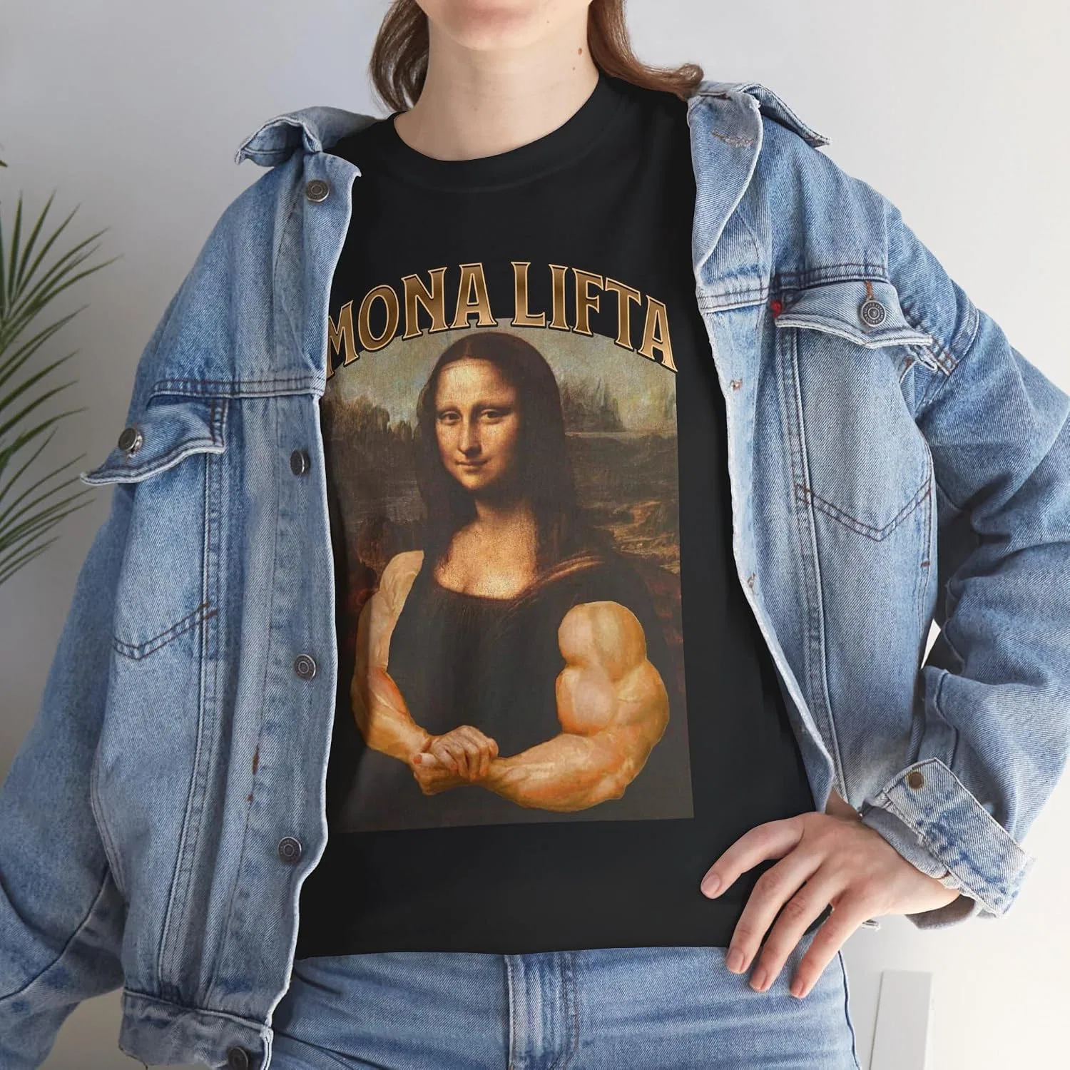 Футболка с принтом Mona Lifta Gildan 5000, Black — фото 3