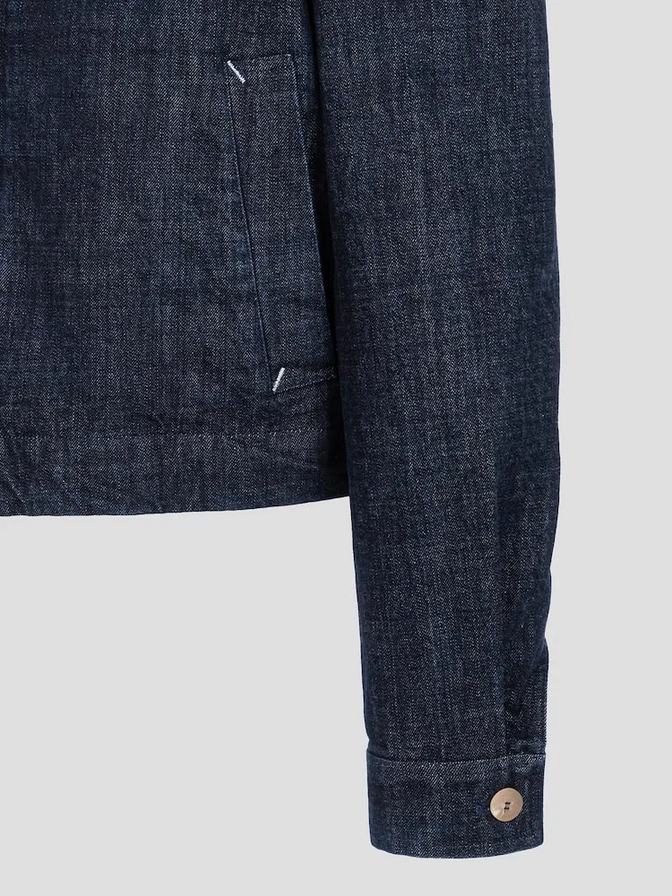 Джинсовая куртка из хлопка JACQUEMUS, Dark Navy — фото 4