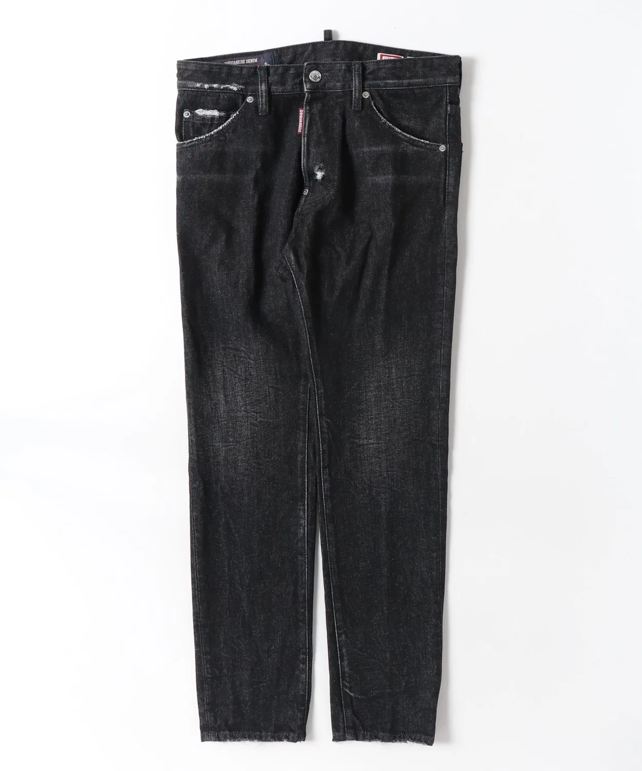 Мужские джинсы-скинни с зауженным кроем Teddy Jean Black Aviator Wash DSQUARED2, Black
