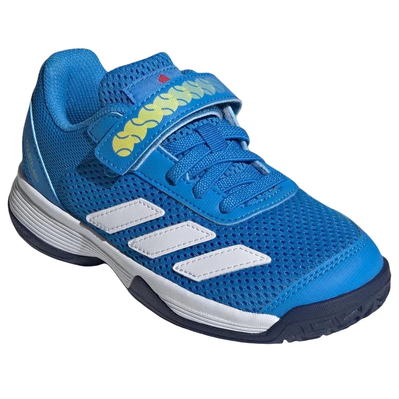 Детские кроссовки для тенниса с липучками Courtflash Adidas, синий — фото 3