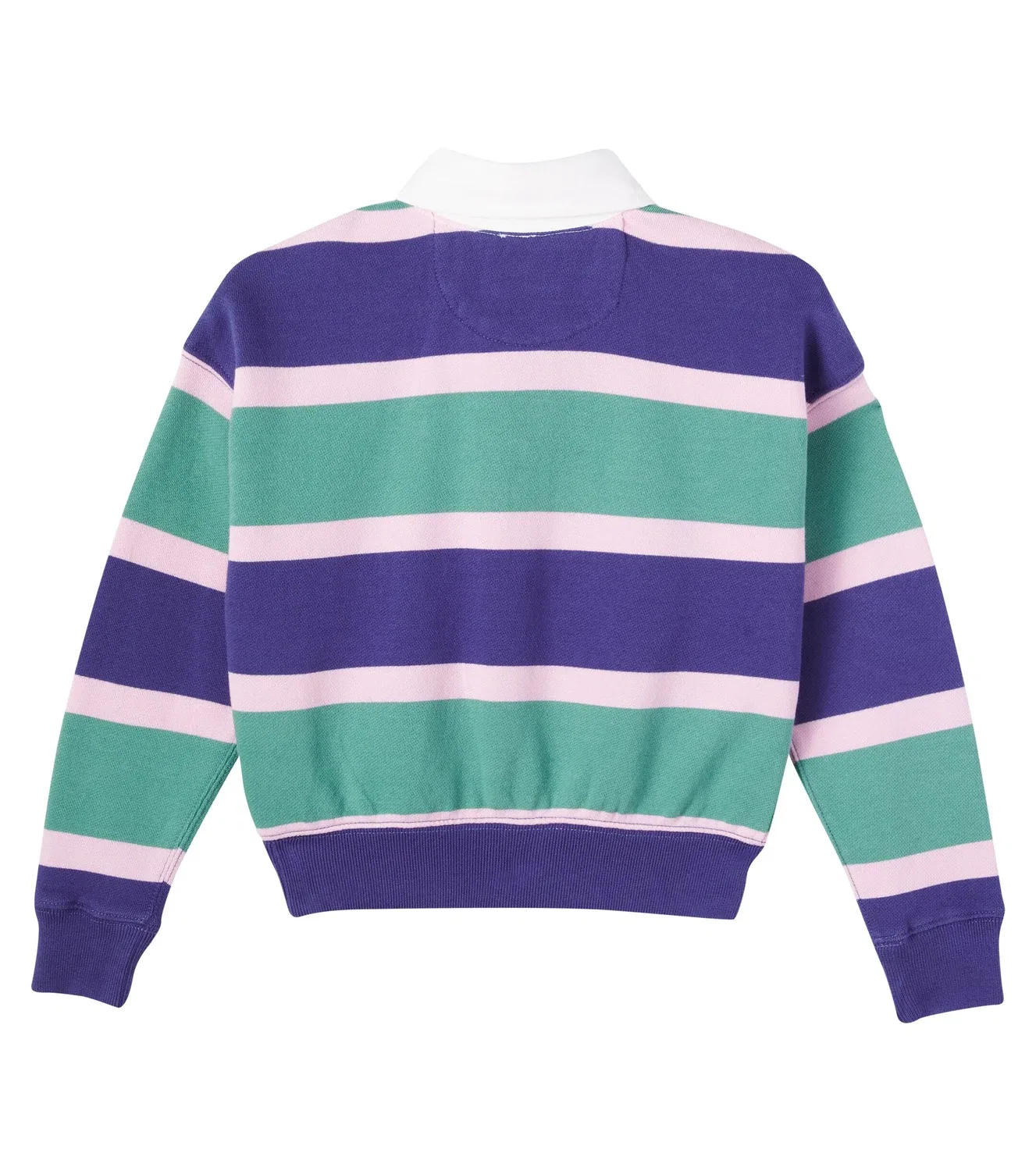 Рубашка-поло в полоску с длинным рукавом Polo Ralph Lauren Kids, мультиколор — фото 4