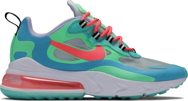 

Кроссовки Nike Wmns Air Max 270 React 'Electro Green Lagoon', зеленый