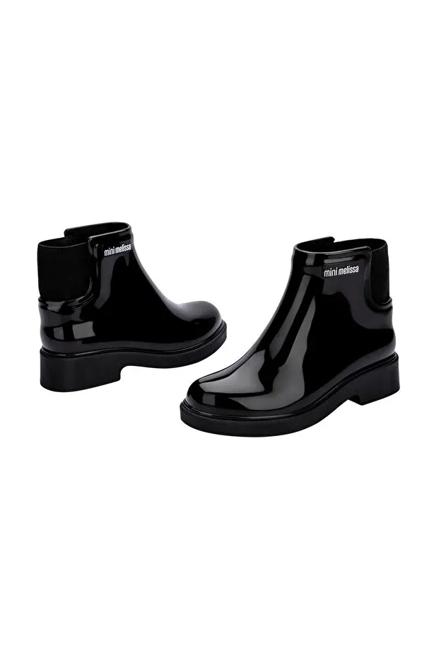 Детские ботильоны для девочек без застежки Chelsea Mini Melissa, Black — фото 4