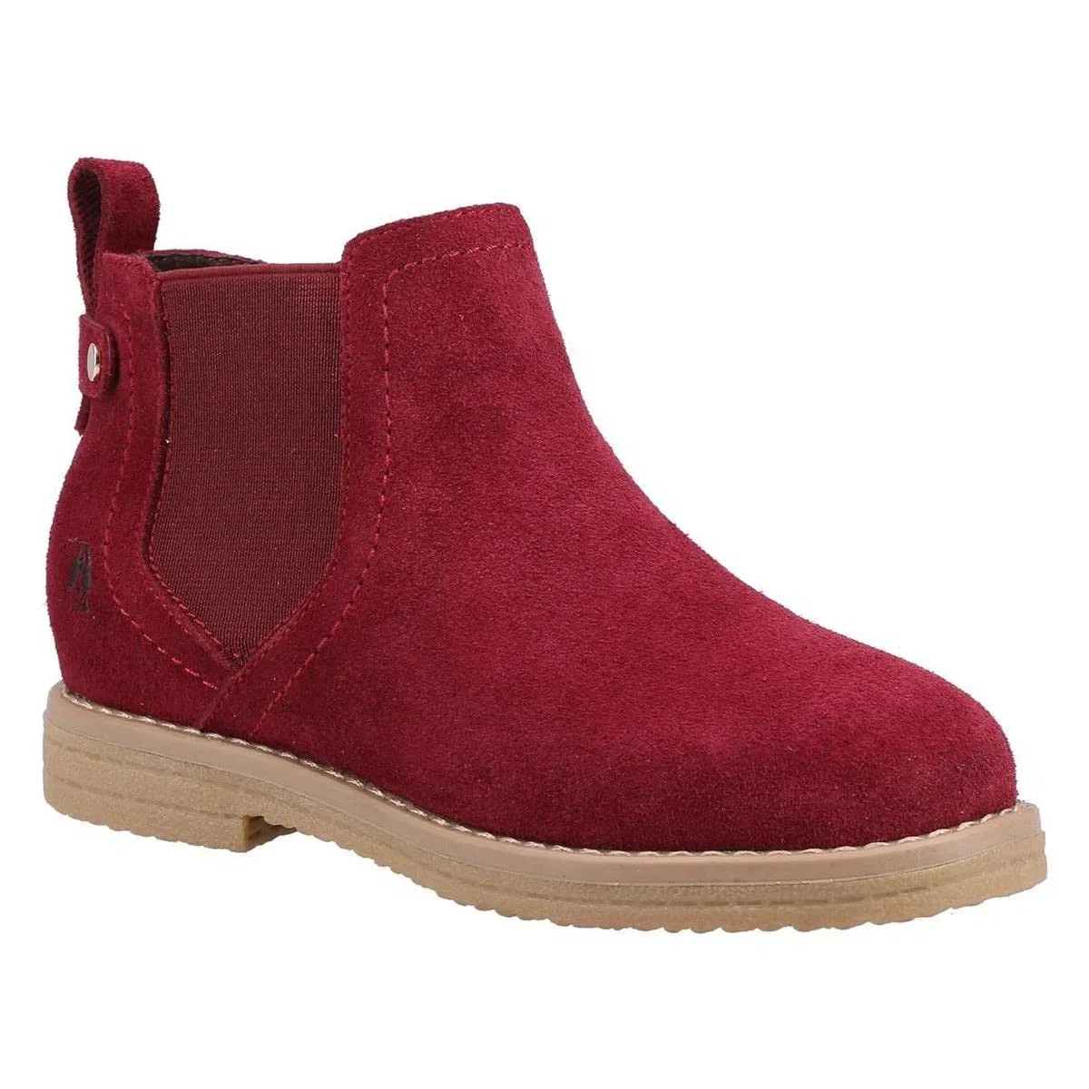 Детские ботинки для девочек челси Mini Maddy Hush Puppies, Burgundy — фото 3