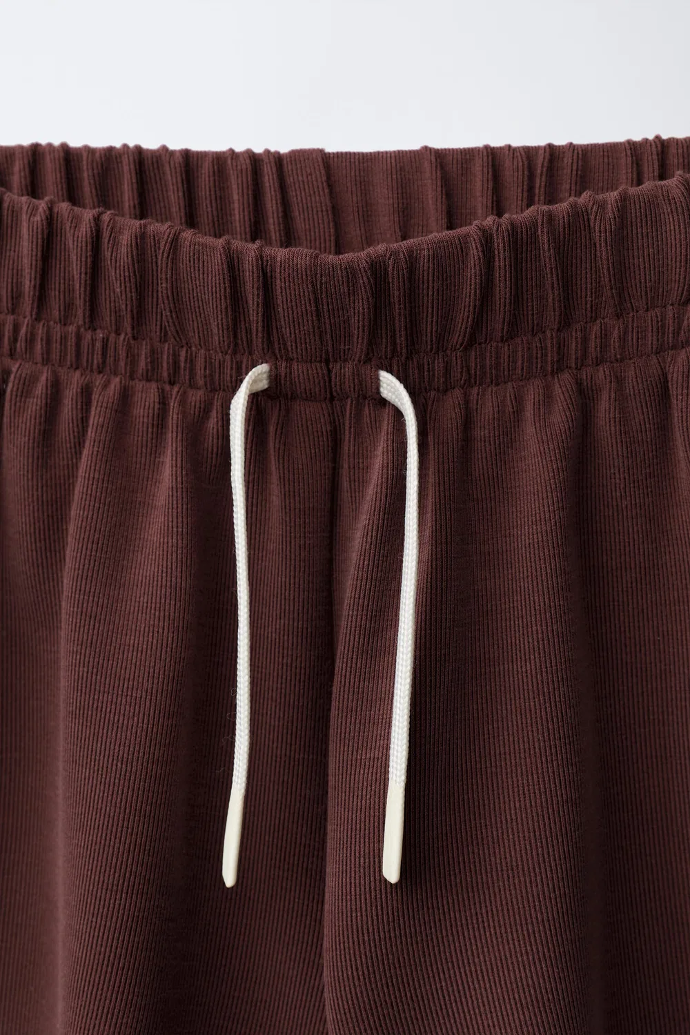 Бермудские шорты с контрастными боковыми полосами ZARA, Burgundy — фото 3