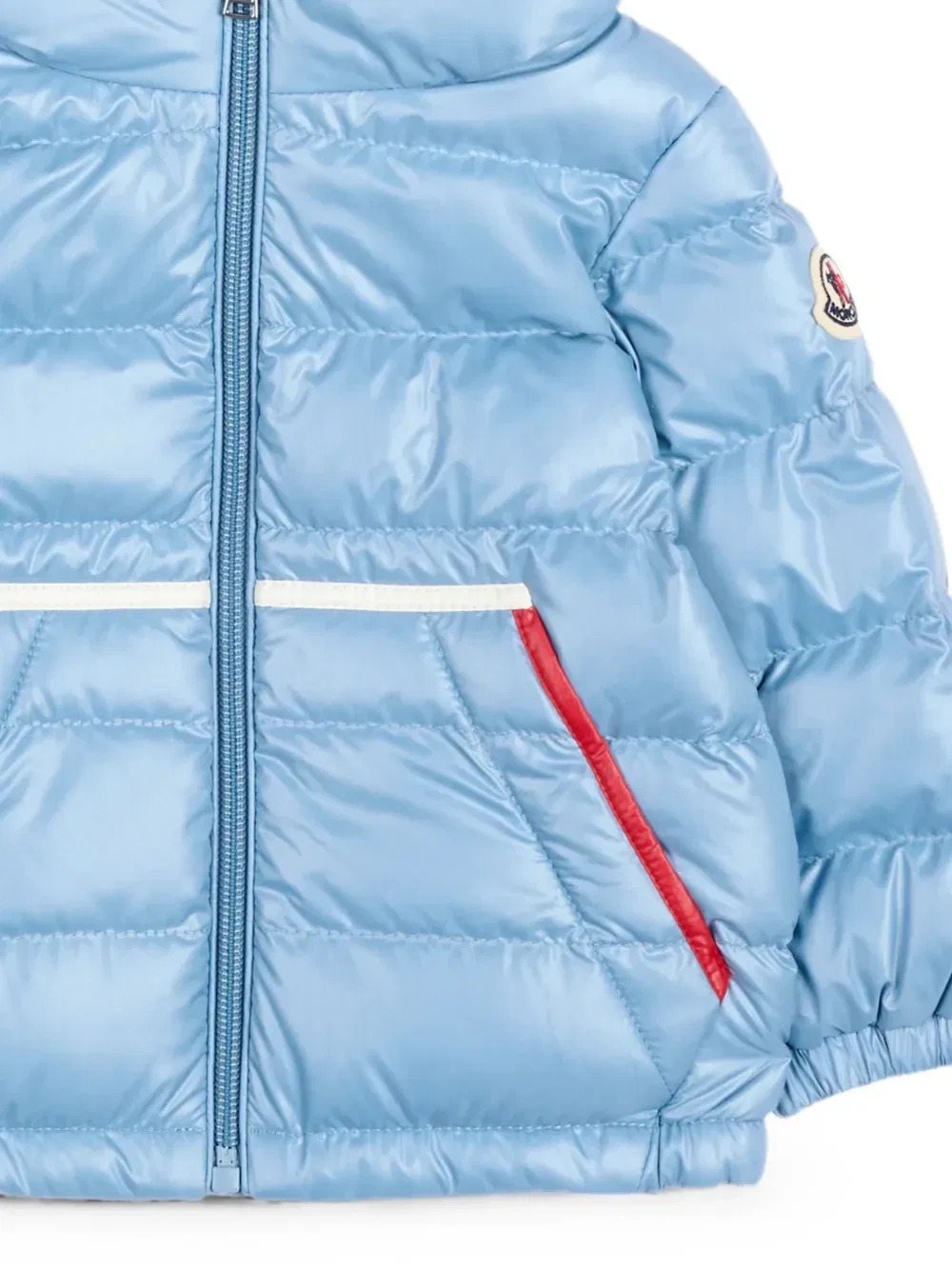 Стеганая куртка Icarus с капюшоном Moncler Enfant, синий — фото 3