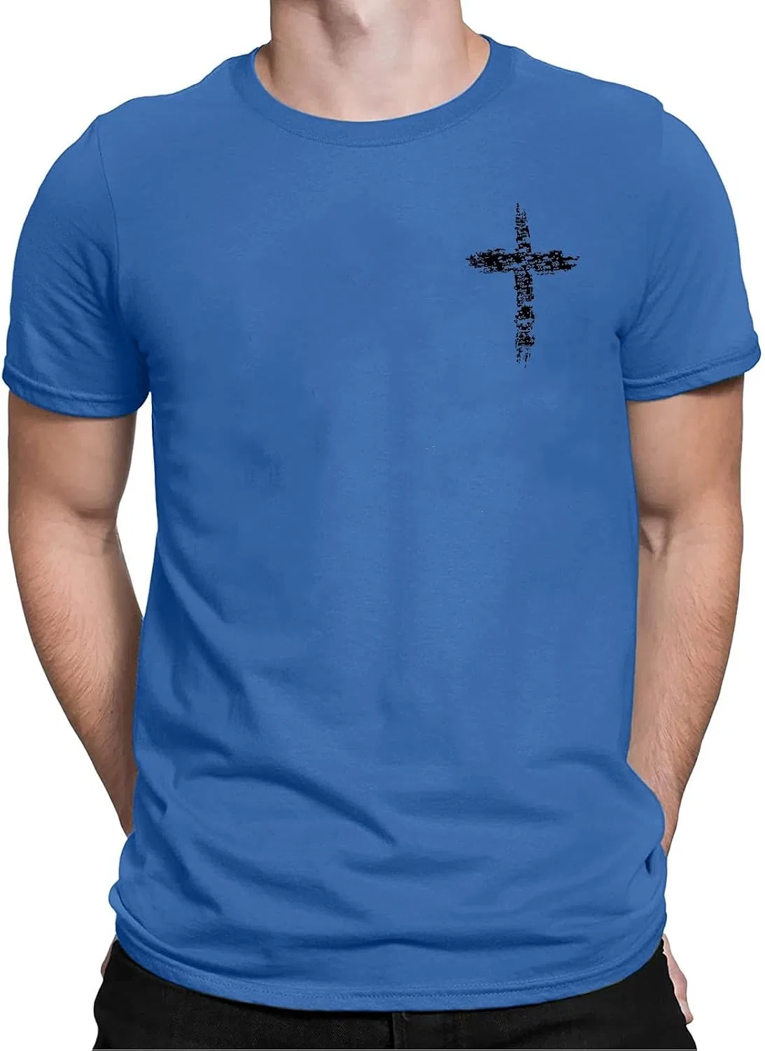 Мужская футболка с коротким рукавом, дышащая Athletic Shirts, Blue