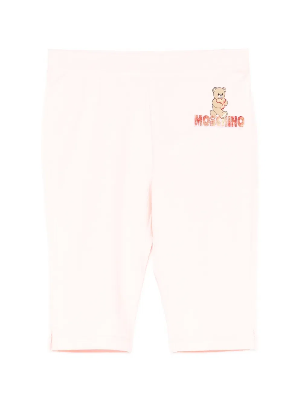 Леггинсы с принтом в виде плюшевых мишек Moschino Kids, розовый