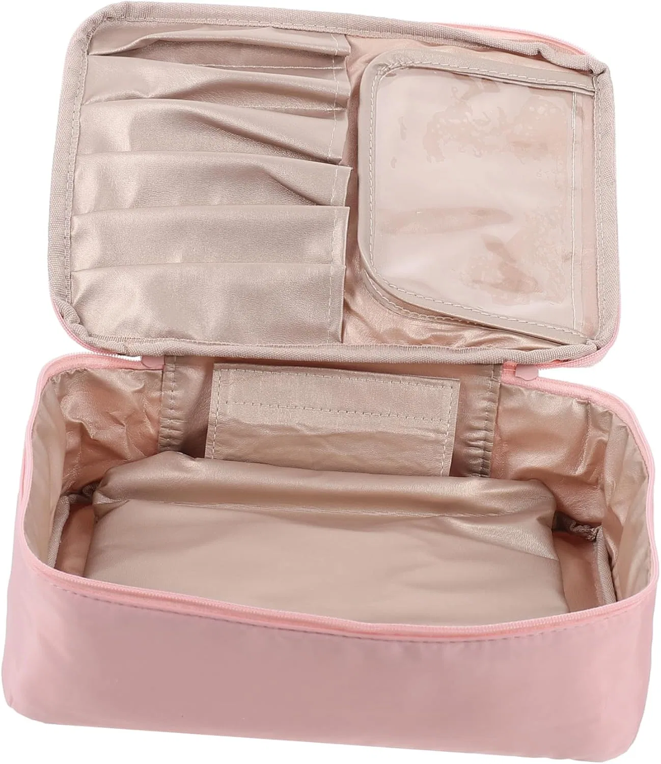 Косметичка большая Mikinona розовая 23x16.5x8 см