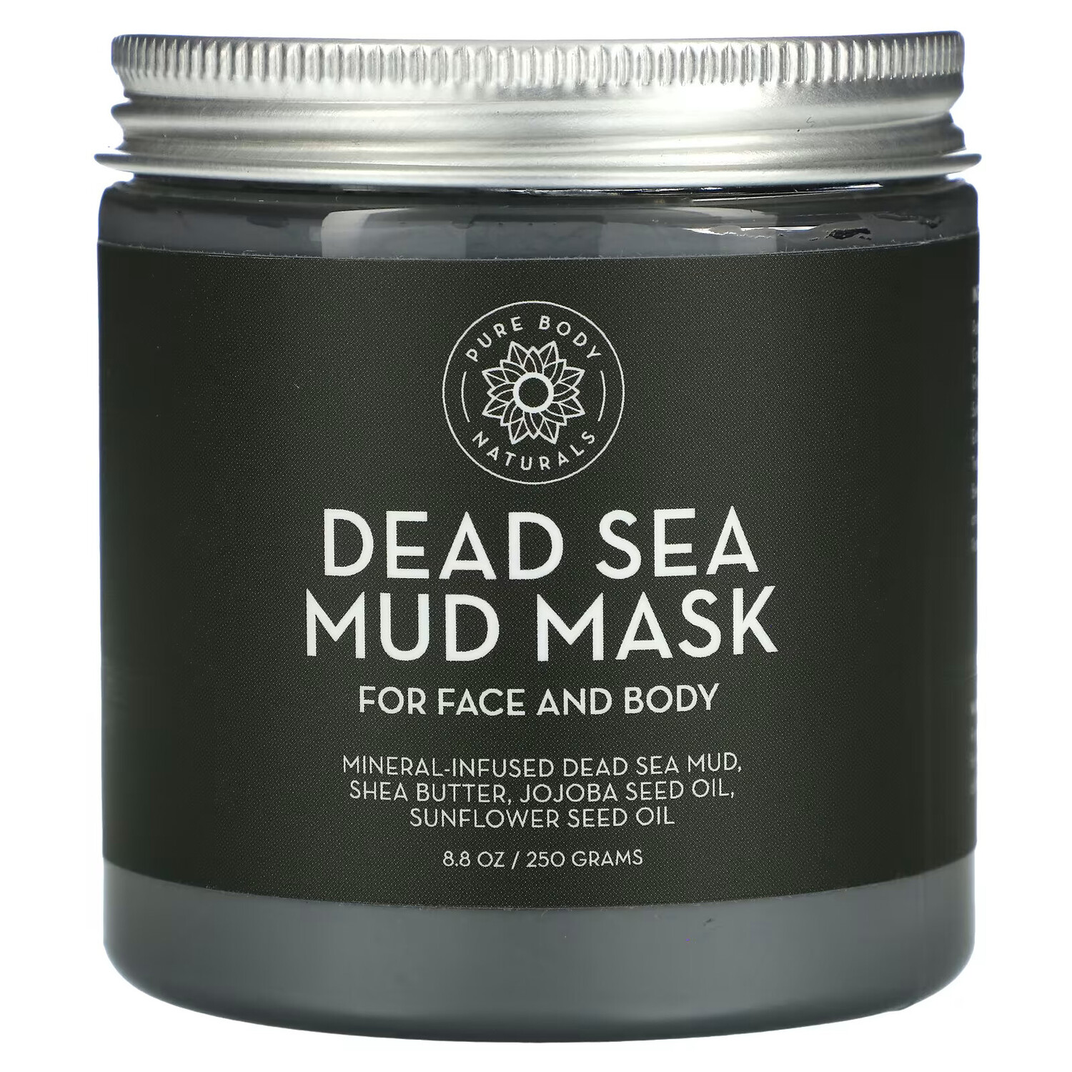 

Pure Body Naturals, Маска из грязи Мертвого моря, 250 г (8,8 унции)