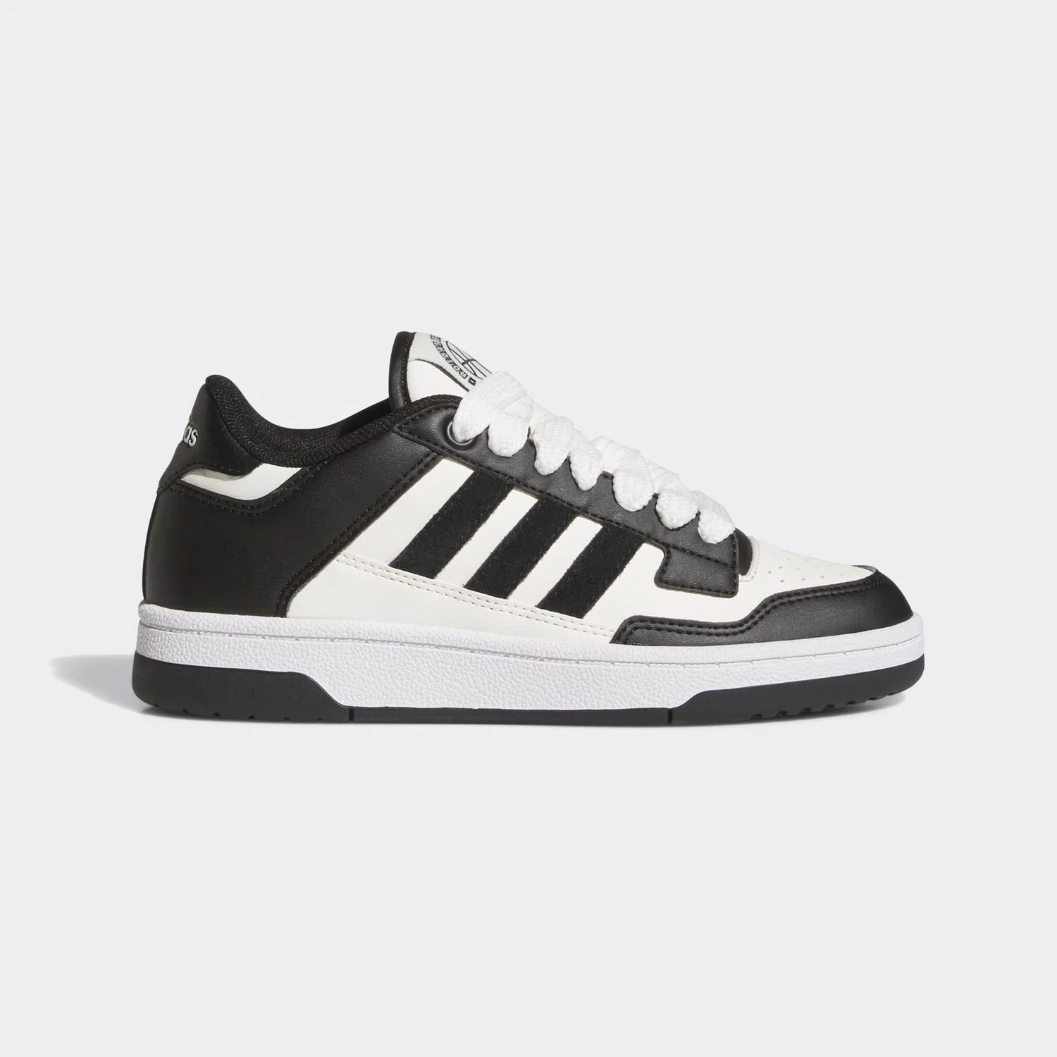 Детские кроссовки низкие Rapid Court Low Adidas Sportswear, Black/White — фото 2