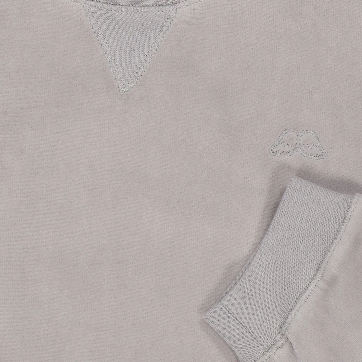 Свитер из велюра Kids Dusty Grey Velour Sweater Marie Chantal, Grey
