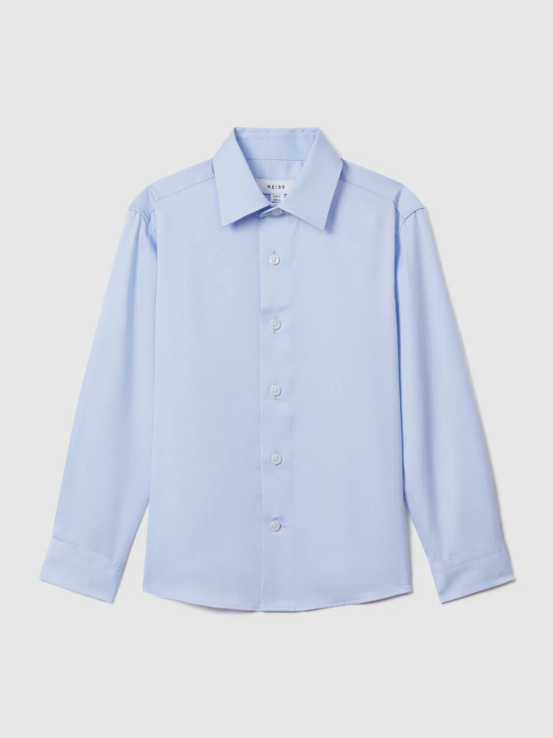 Рубашка Slim Fit из хлопка, Remote Reiss, Soft Blue — фото 2